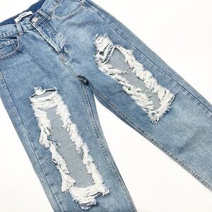 Blue Savvy distressed denim jeans